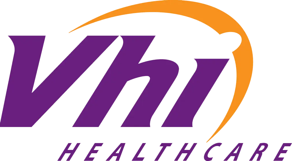 Insurance company 'VHI healthcare' logo.